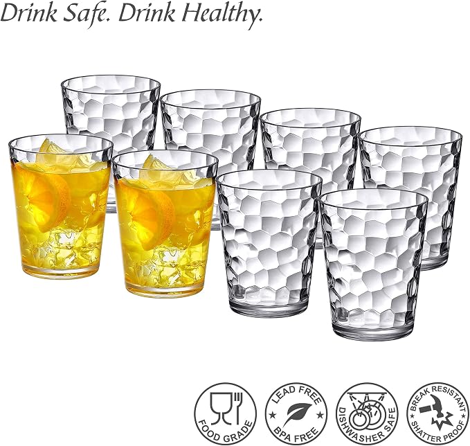 Amazing Abby - Iceberg - 10-Ounce Plastic Tumblers, Plastic Drinking Glasses - Image 6