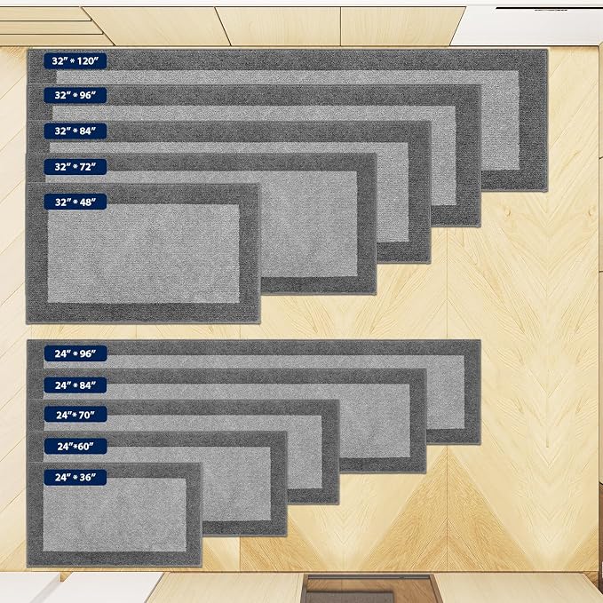 Machine Washable Runner Rug 32" x 120", Non Slip Kitchen Mat - Image 4