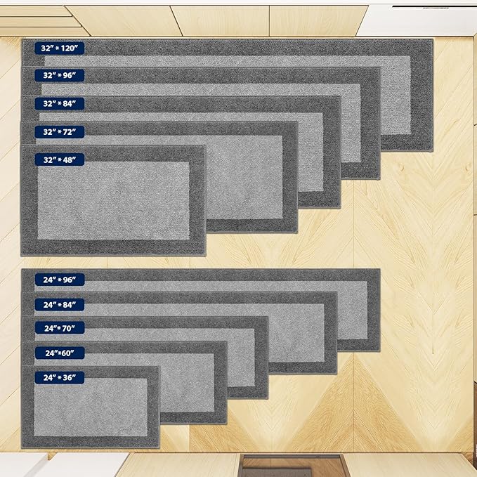 Machine Washable Runner Rug 32" x 96", Non Slip Kitchen Mat - Image 4