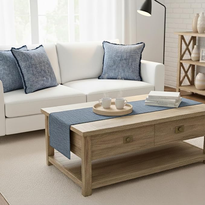 Coffee Table Runner Modern Kitchen Cotton Table Cloth Strip - Image 9