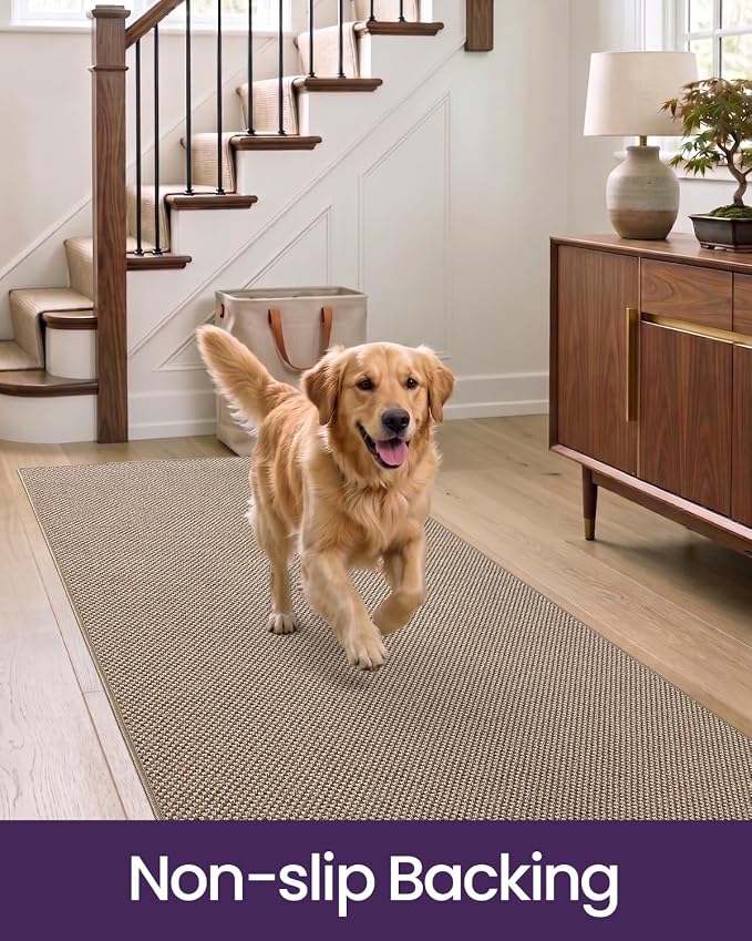 DEXI Hallway Runner Rug 2'8"x14', Non Slip Rubber Backed Runners Carpet - Image 7