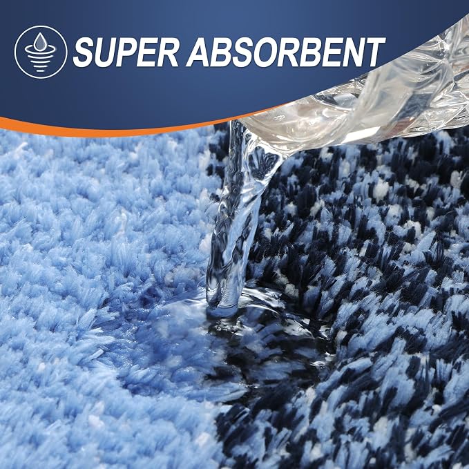 OLANLY Bathroom Rug Mat 36x24, Extra Soft and Absorbent Microfiber Bath Rugs - Image 3