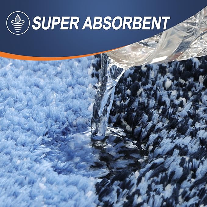 OLANLY Bathroom Rugs Mat 34x21, Extra Soft Absorbent Microfiber Bath Rugs - Image 4