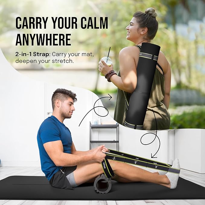 Gogokiwi Extra Wide Yoga Mat for Men Women Non Slip Fitness & Exercise Mat - Image 7
