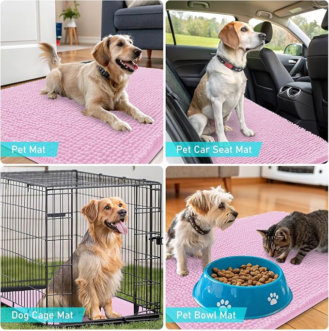 OLANLY Dog Door Mat for Muddy Paws 40x32, Absorbs Moisture and Dirt, Absorbent - Image 7
