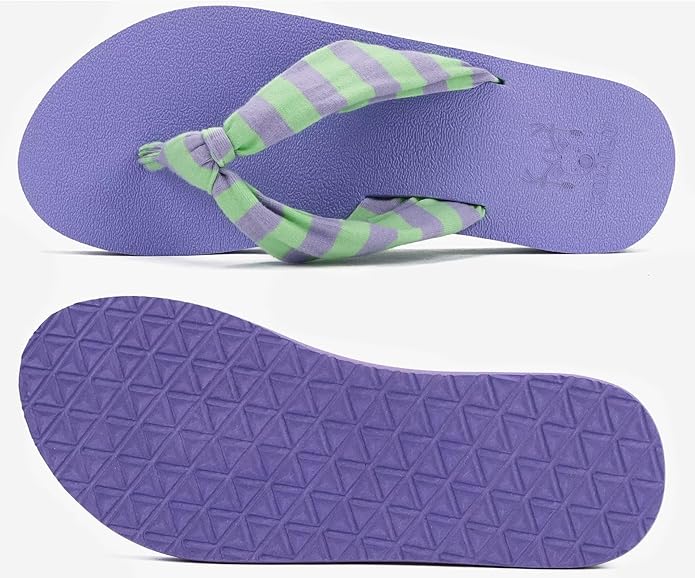 KuaiLu Flip Flops for Women with Arch Support Yoga Mat Comfortable Summer Beach Walking Thong Cushion Sandals Slip On Indoor Outdoor