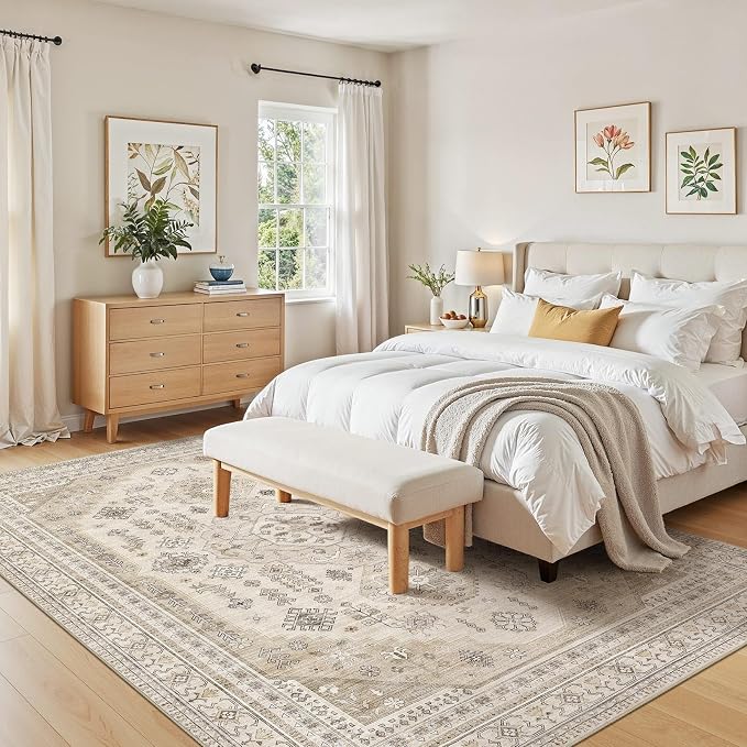 5x7 Washable Area Rug, Large Rugs - Image 5