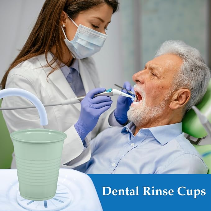 Henry Schein 5 Oz Plastic Disposable Dental Cups, 1000 Ct | Embossed Grip - Image 3