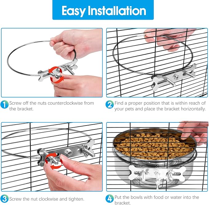 2 Pcs Large Dog Food Water Bowl - Image 6