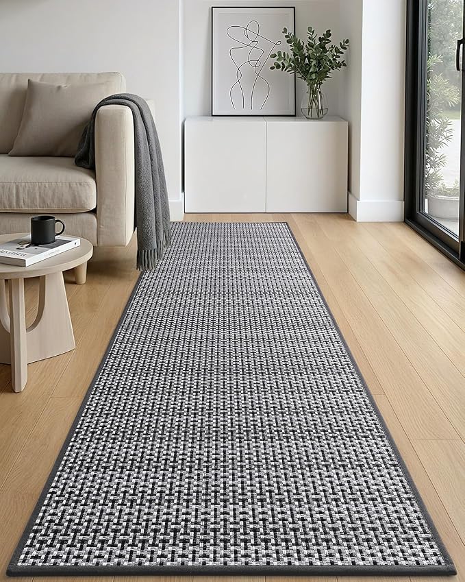 DEXI Hallway Runner Rug 2'x6', Non Slip Rubber Backed Runners Carpet, Ultra - Image 8
