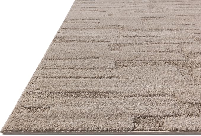 Loloi Amber Lewis Monty Collection MOT-04 Taupe/Beige 2'-7" x 8'-0", .50" Pile - Image 5