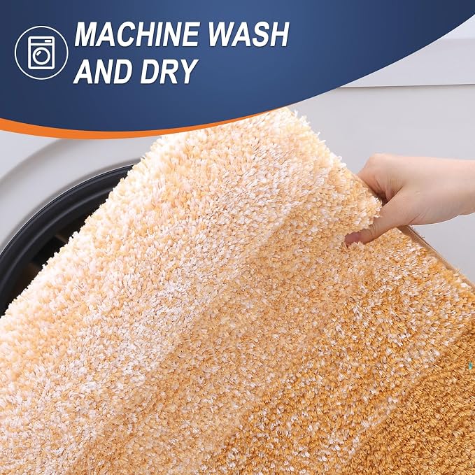 OLANLY Bathroom Rugs Mat 30x20, Extra Soft Absorbent Microfiber Bath Rugs - Image 6