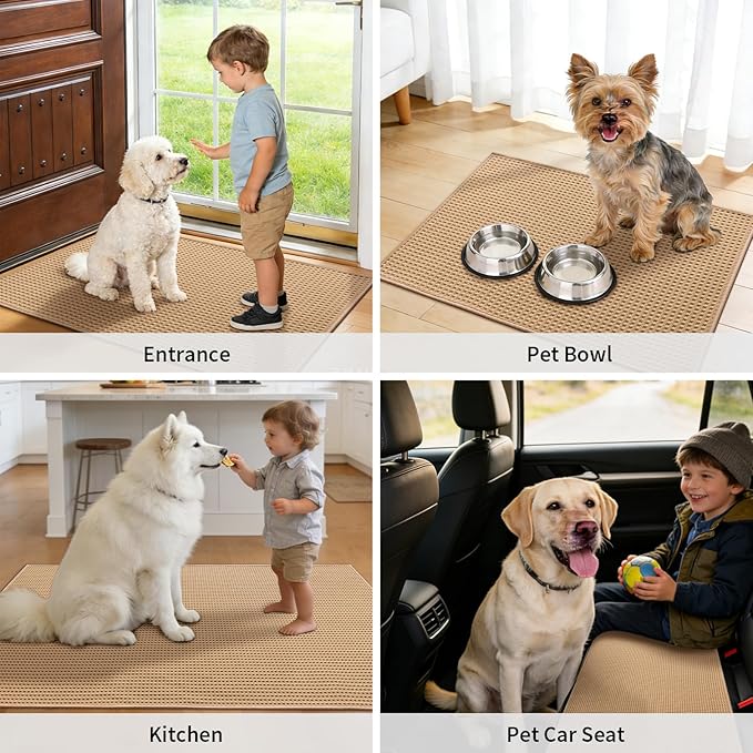 YIHOUSE Indoor Door Mat 24" x 36", Non-Slip Washable Entryway Mat, Dirt Trapper - Image 7