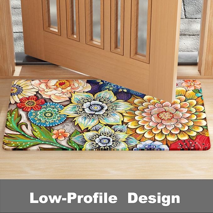Rnivvi Front Door Mat, Heavy Duty Low Profile Anti-Slip Entryway Rug - Image 5