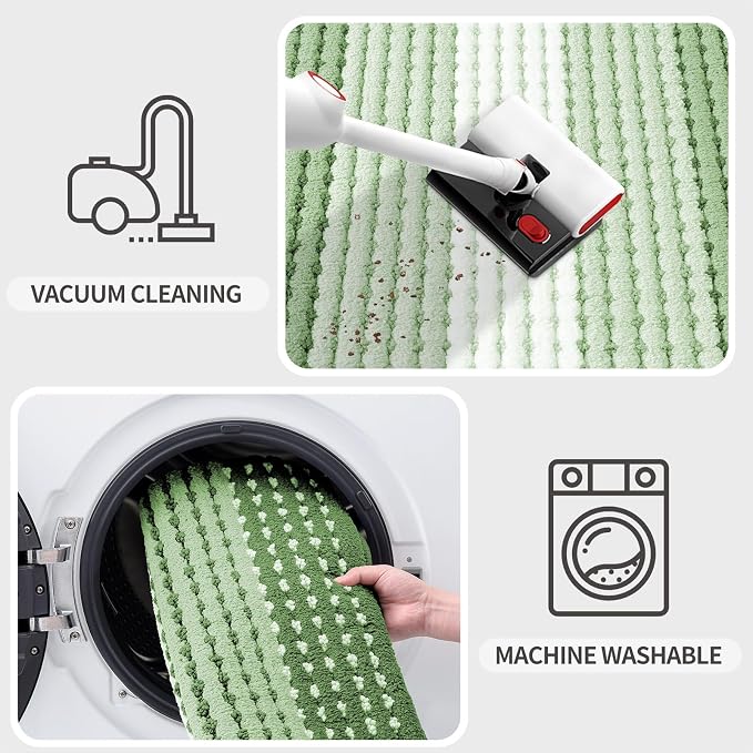 Kitinjoy Indoor Outdoor Door Mat, 47x24 Non-Slip Absorbent Dirt Trapper - Image 5