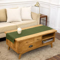 Solino Home 100% Pure Linen Dining Table Runner Olive Hemstitch, 14 x 60 in | by SolinoHome