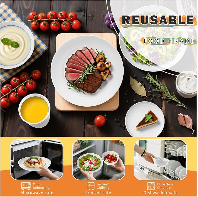 Wheat Straw Dinnerware Sets Service - Image 6