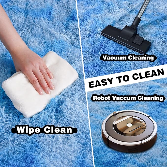 8x10 Area Rugs for Living Room, Ultra Soft Fluffy Large Shaggy Rug Carpet for - Image 4