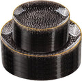 Rubtlamp 60Pcs Black Plastic Plates, Hammered Plastic plates Include 30 Dessert by Rubtlamp