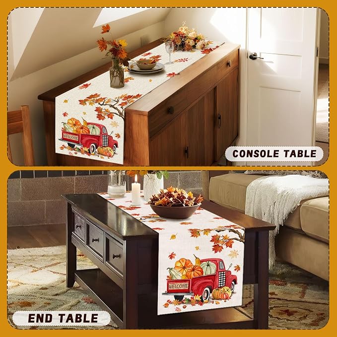 Bonsai Tree Fall Table Runner 60, Dining | Autumn Runners - Image 6