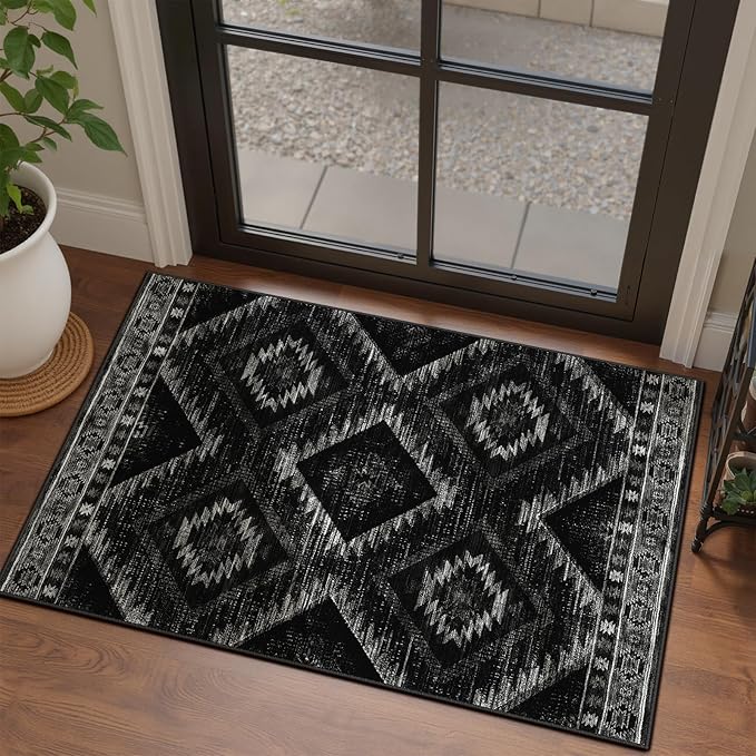 BESTSWEETIE Area Rug 2x3 Rug Machine Washable Non-Slip Low Pile Print Pattern by BESTSWEETIE