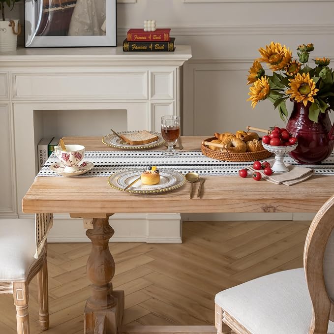 Caflife Boho Table Runner 72 Inchs Long, Dining Room Home Decor - Image 7