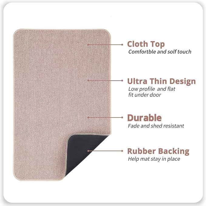 Bath Mat, Ultra Thin Bathroom Runner Rugs, Large Bath Mats - Image 3