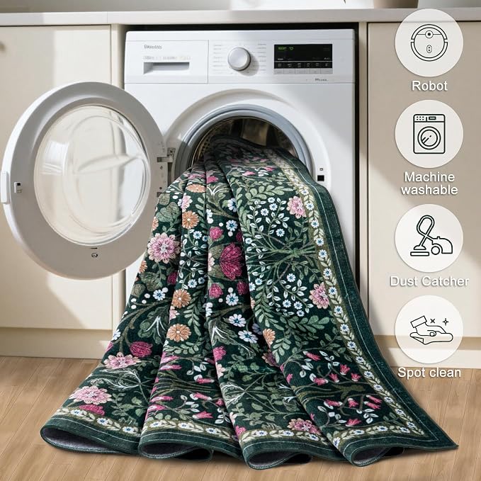 Runner Rug for Entryway: 2x6 Kitchen Rugs Non Slip Washable Ultra-Thin Soft - Image 7