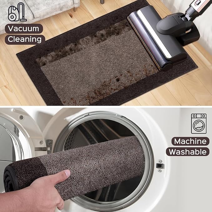 Machine Washable Runner Rug 32" x 120", Non Slip Kitchen Mat - Image 7