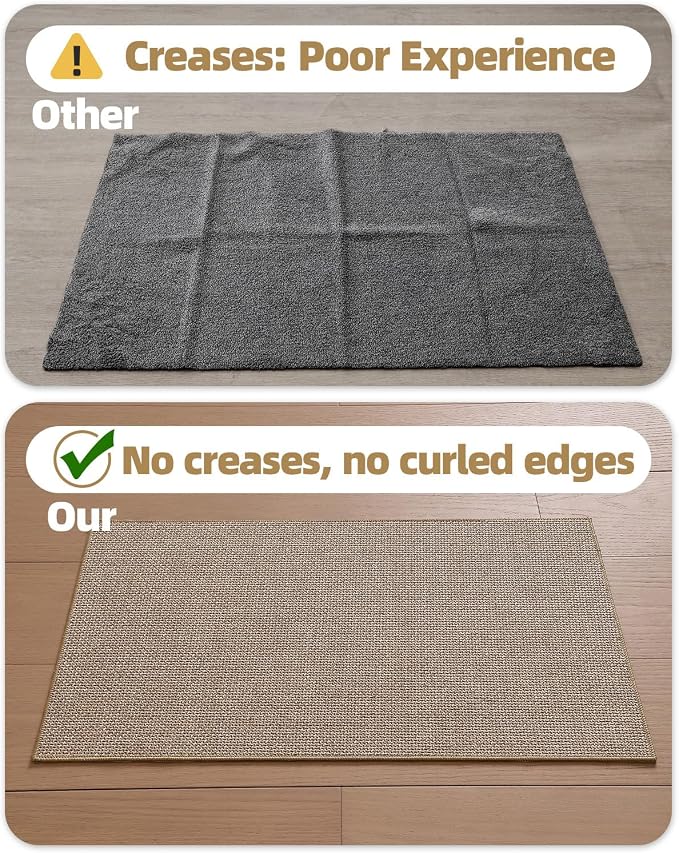 Color&Geometry Ultra Thin Indoor Door Mat 32"x48", Non Slip Rubber Backed Dirt - Image 4