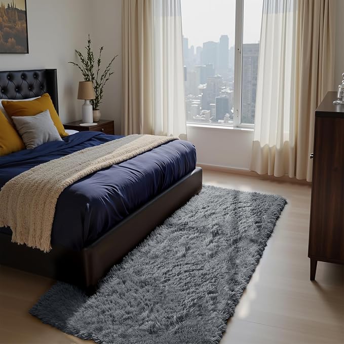 yongyangjuxin Soft Runner Rugs for Bedroom, Bedside Rug for Living Room Bedroom - Image 2