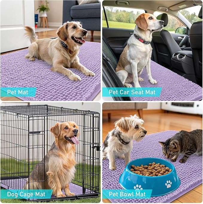 OLANLY Dog Door Mat for Muddy Paws 40x32, Absorbs Moisture and Dirt, Absorbent - Image 7