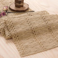 Burlap Boho Table Runner for Summer Home Decor 36 Inches Long, Easter Modern by Niviy