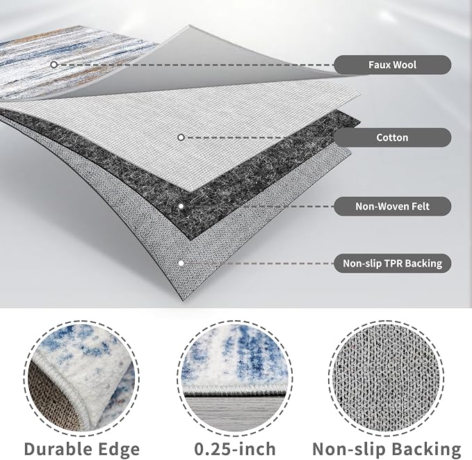 4x10 Wide Washable Runner Rug: Easy-to-Clean Runners - Image 7