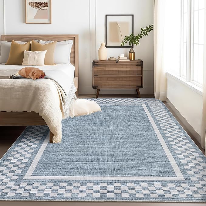GarveeHome Area Rug 9x12 Living Room Rug Modern Bordered Soft Large Area Rugs - Image 8