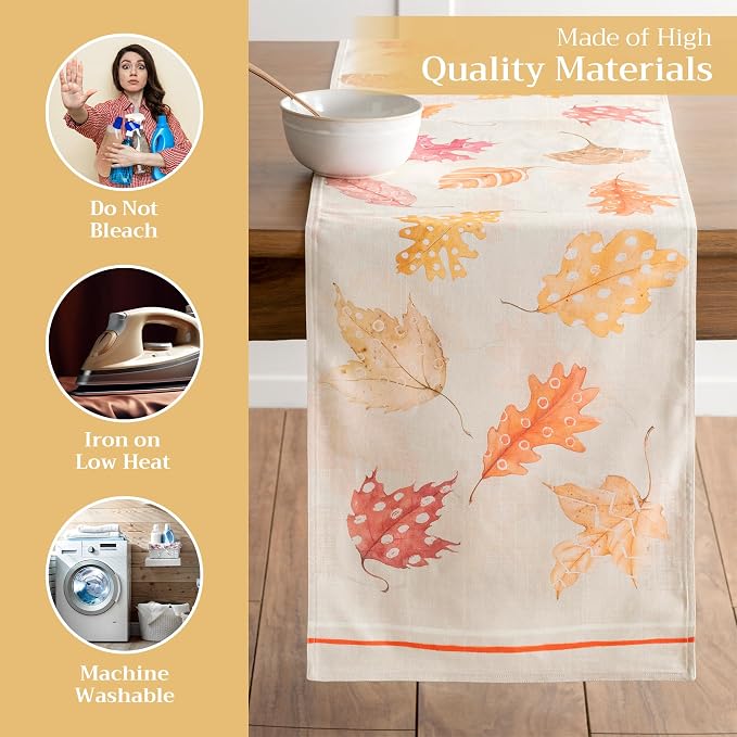 Maison d' Hermine Table Runner 100% Cotton 14.50" x 72" | Table Runners 72 - Image 3