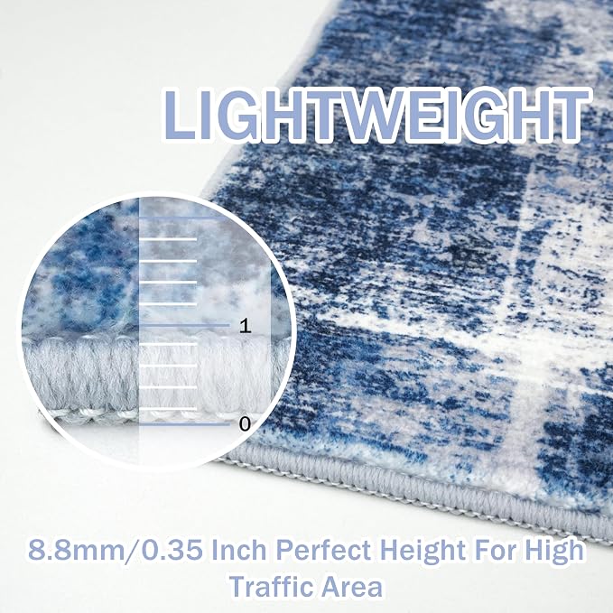 IOHOUZE Abstract Area Rug 3x5 Ft Washable Rugs - Image 5