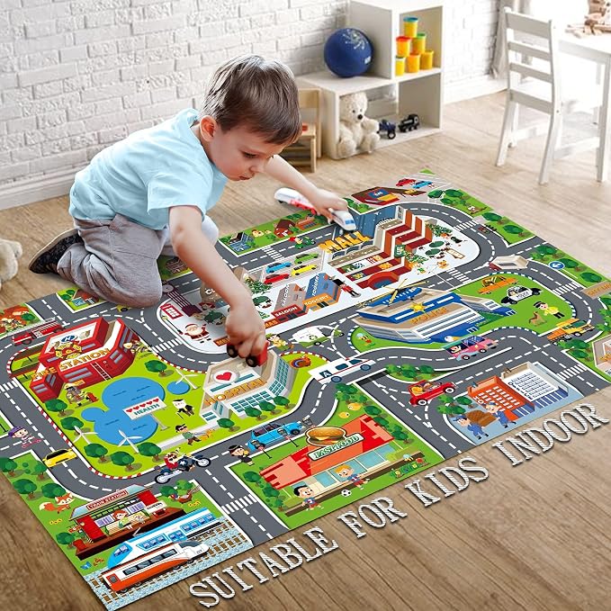 Oriate Kids Dream Mat Modern City Toy Activity Playmat, Parent-Child - Image 6
