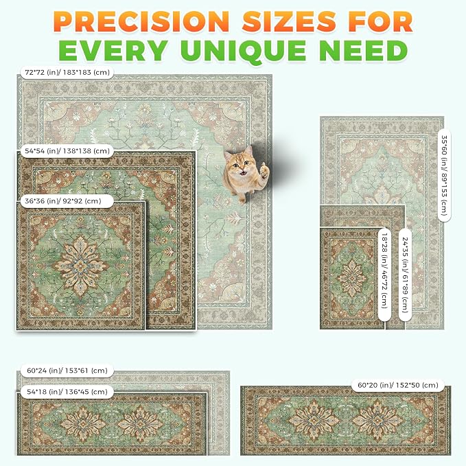 Hompet Cat Litter Mat 2 Pack, 36x60 Large Machine Washable Trapping Mats - Image 7