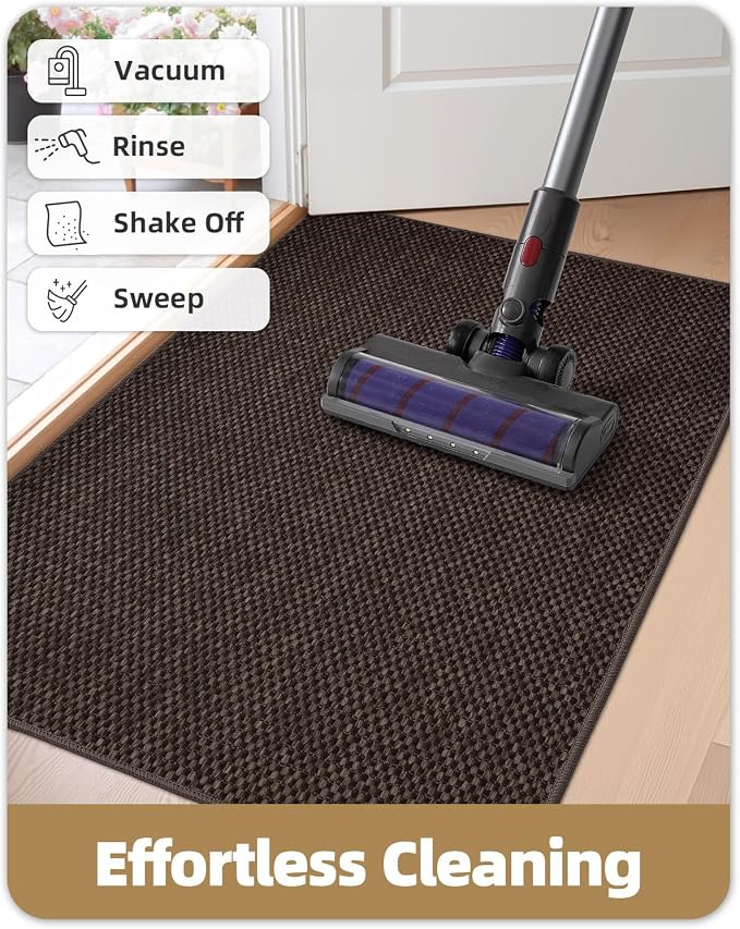 Color&Geometry Ultra-Thin Indoor Door Mat, Washable Doormat - Image 9