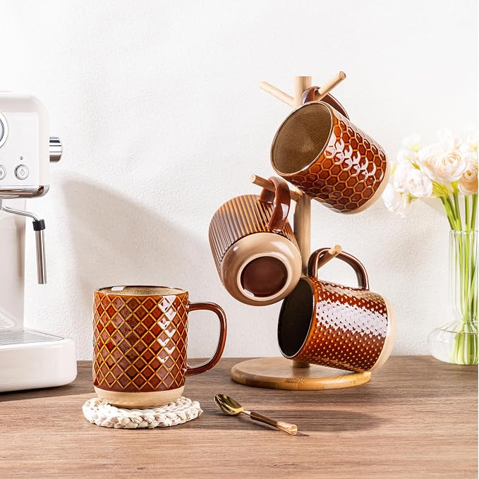GBhome Coffee Mugs Set of 4, 12 oz Coffee Cups - Image 7
