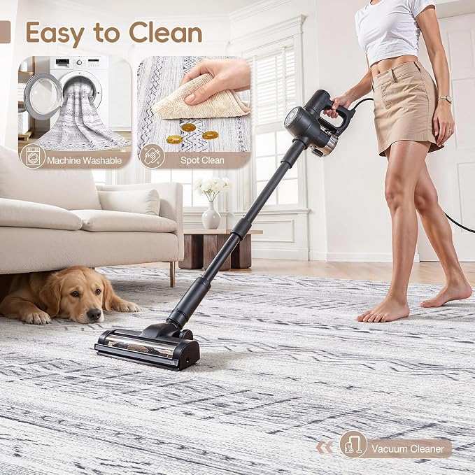 cotiled 10x12 Area Rugs Living Room Rug: Washable Boho Rugs - Image 4