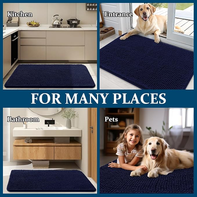 OLANLY Dog Door Mat for Muddy Paws 59x24, Absorbs Moisture and Dirt, Absorbent - Image 8