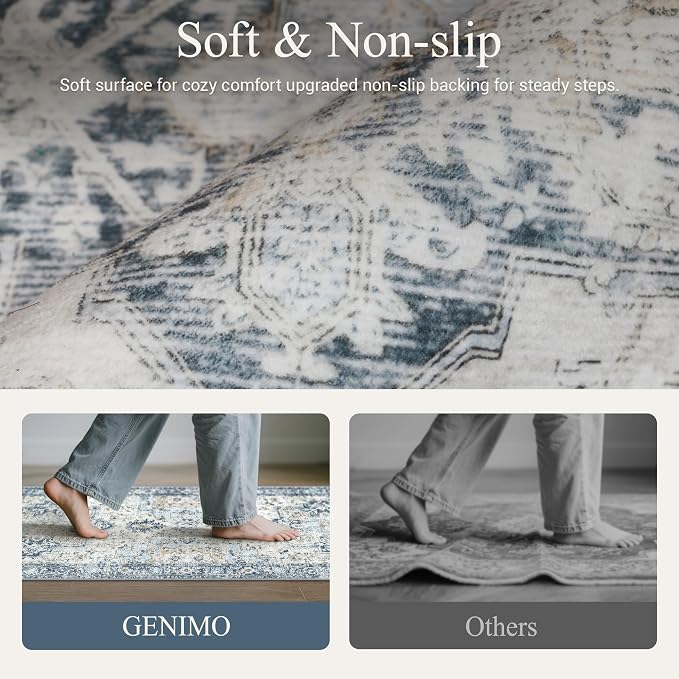 GENIMO Kitchen Rugs Non Slip Washable, Kitchen Mats - Image 2