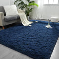 FlyDOIT Large Area Rugs for Living Room, 5x8 Feet Navy Blue Shaggy Rug Fluffy by FlyDOIT