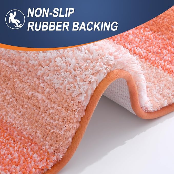OLANLY Large Bathroom Rugs Mat 45x27, Extra Soft Absorbent Microfiber Bath Rugs - Image 5