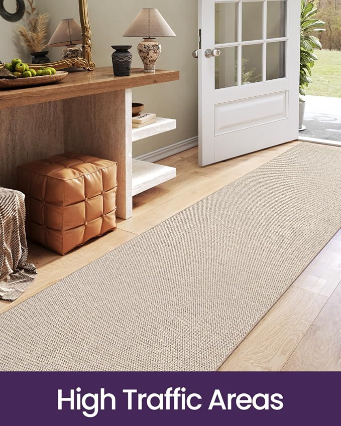 DEXI Hallway Runner Rug 2'4"x8', Non Slip Rubber Backed Runners Carpet - Image 8