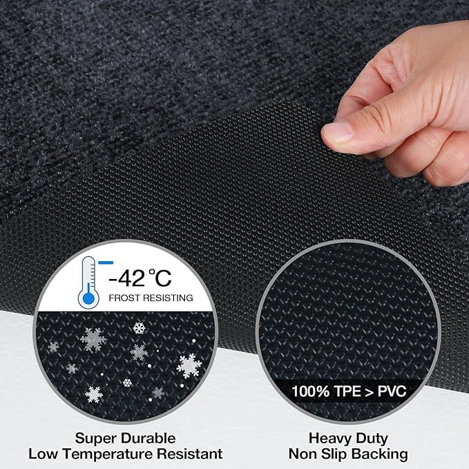 Doormats Outdoor and Indoor Ultra Thin Design, Strong Stain-Resistant Entryway - Image 3