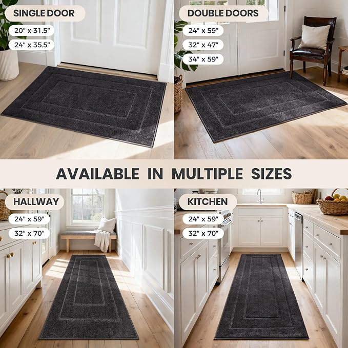 PURRUGS Dirt Trapping Door Mat 32" x 47", Non-Slip/Skid Machine Washable - Image 9