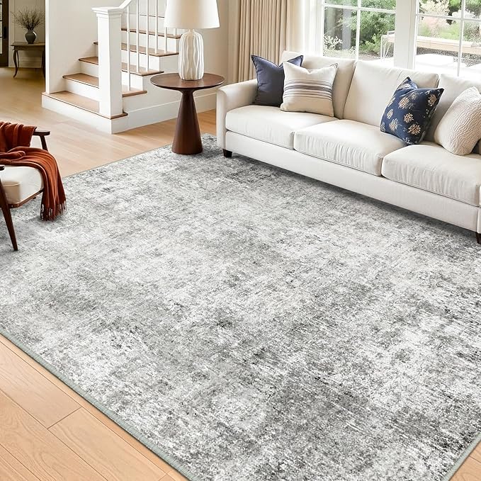 RELEANY Washable Area Rugs 5'x8' Non-Slip Modern Abstract Soft - Image 9